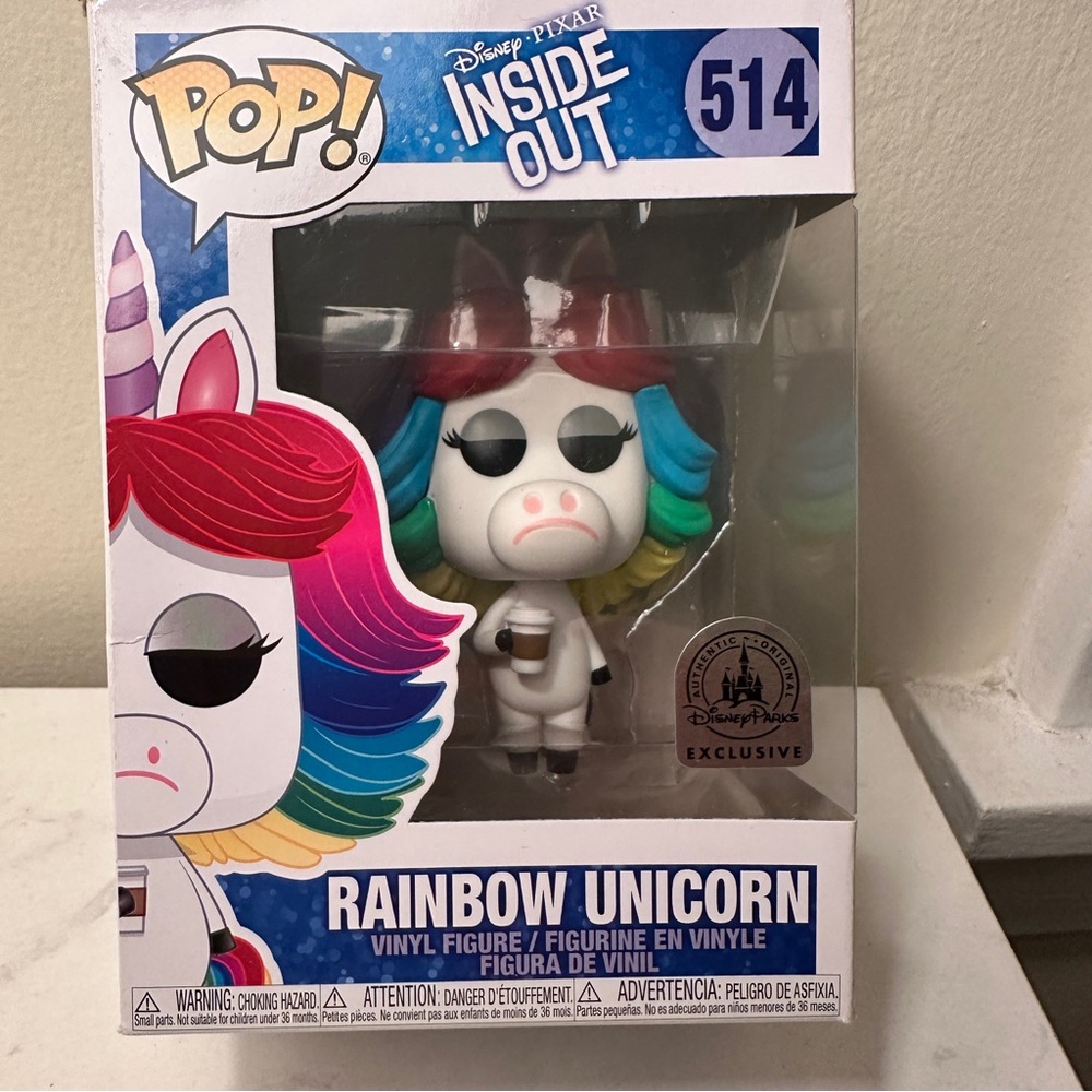 Disney Pop! Inside Out Rainbow Unicorn Vinyl Figure